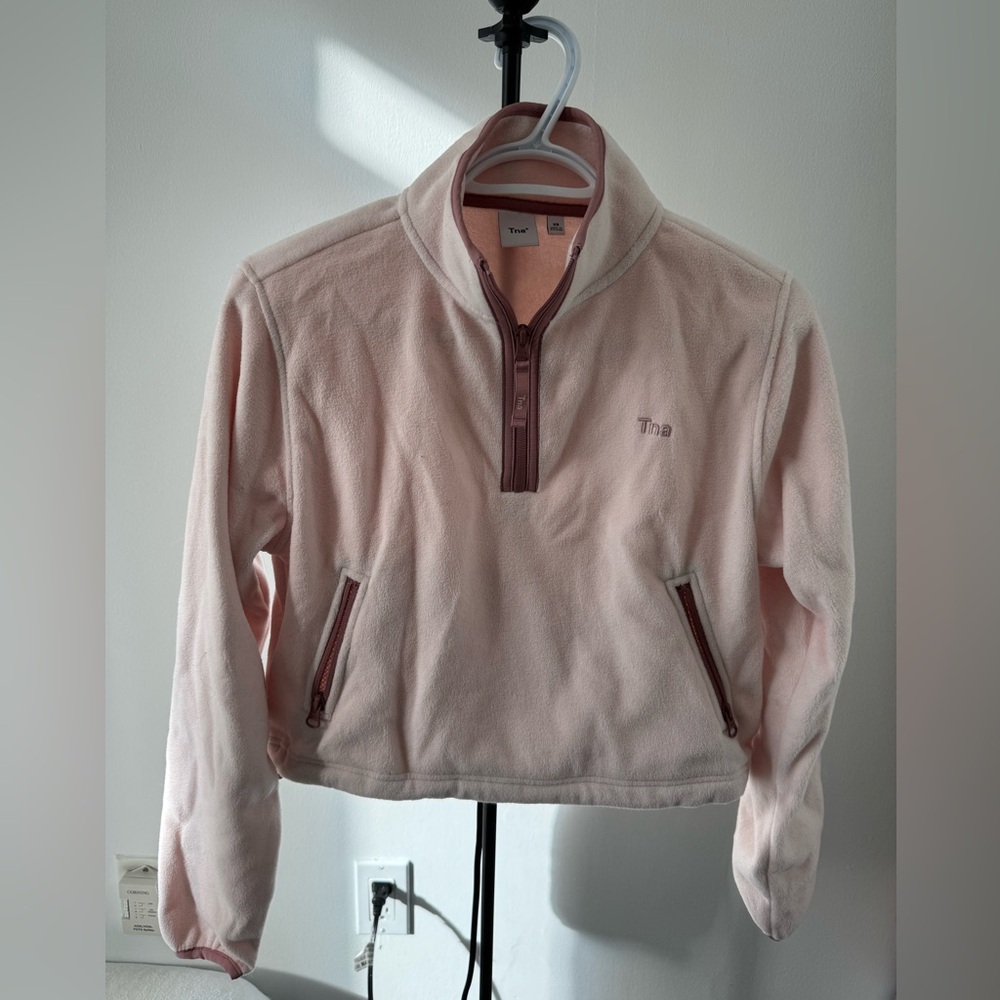 TNA Sno polar Light Pink Fleece Quarter-Zip